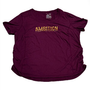 Plum Terra & Sky Cinched Side Ambition Tee